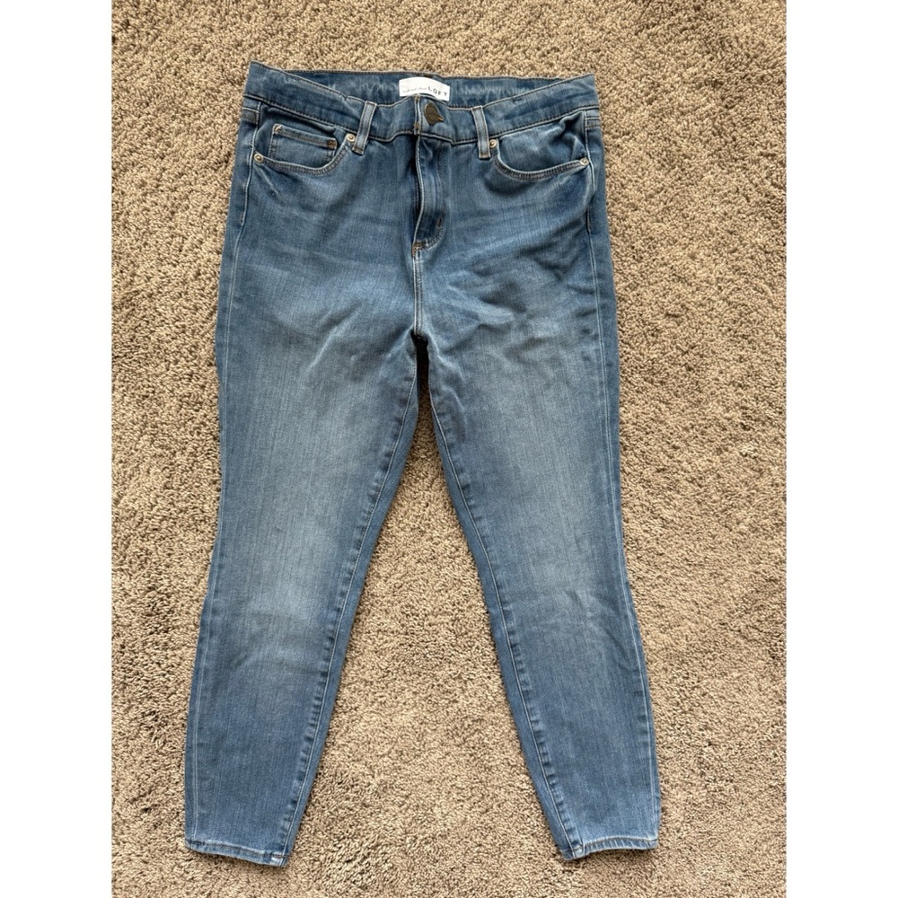 LOFT Women's Skinny Jeans in Blue - US size 10 (30)